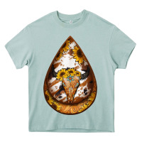 Arona sunflower tooled leather bullskull teardrop earrings Heavy Core Tee - Jasminsmagicworld