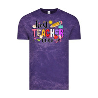 Cloud Purple iBest Teacher Ever Vintage Tee - CowhideDigitalArt