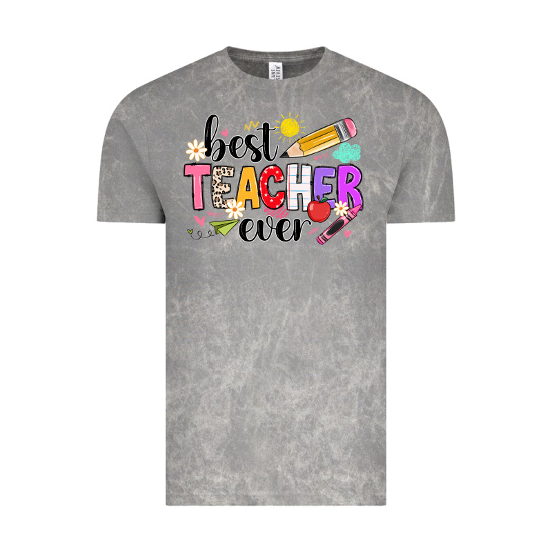 Ibest Teacher Ever Vintage Tee by CowhideDigitalArt | Teevron