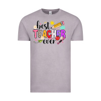 Vintage Zinc iBest Teacher Ever Vintage Tee - CowhideDigitalArt