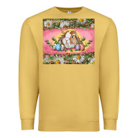 Antique Gold Easter bunny and eggs Premium Sweatshirt - RanaPortraitStore