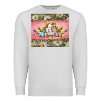 Dove Grey Easter bunny and eggs Premium Sweatshirt - RanaPortraitStore