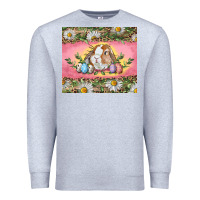 Heather Grey Easter bunny and eggs Premium Sweatshirt - RanaPortraitStore