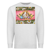 Oatmeal Heather Easter bunny and eggs Premium Sweatshirt - RanaPortraitStore