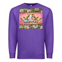 Purple Easter bunny and eggs Premium Sweatshirt - RanaPortraitStore