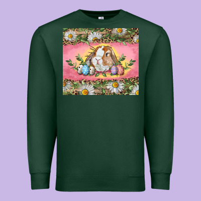 Easter Bunny And Eggs Premium Sweatshirt Designed By Ranaportraitstore