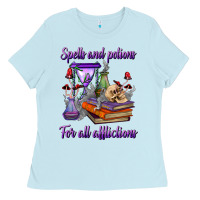Baby Blue spells and potions for all afflictions Ladies Tee - BundleAndBundleShop