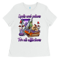 White spells and potions for all afflictions Ladies Tee - BundleAndBundleShop