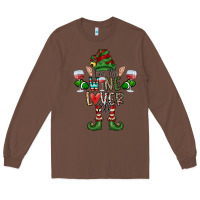 Chestnut I'm The wine Lover Elf Long Sleeve Tee - CowhideDigitalArt