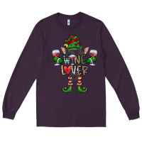 Plum I'm The wine Lover Elf Long Sleeve Tee - CowhideDigitalArt