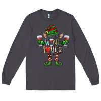 Smoke I'm The wine Lover Elf Long Sleeve Tee - CowhideDigitalArt
