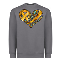 Storm childhood cancer awareness heart Heavyweight Sweatshirt - Jasminsmagicworld