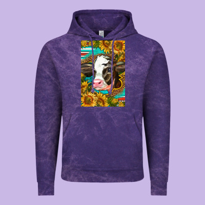 Cute Baby Calf Vintage Hoodie Designed By Lillyallendesigns