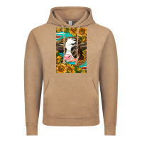 Vintage Coffee Cute Baby Calf Vintage Hoodie - LillyAllenDesigns