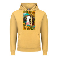 Vintage Mustard Cute Baby Calf Vintage Hoodie - LillyAllenDesigns