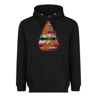 Black serape tooled leather arrowhead Heavyweight Hoodie - Jasminsmagicworld