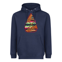 Navy serape tooled leather arrowhead Heavyweight Hoodie - Jasminsmagicworld