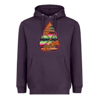 Plum serape tooled leather arrowhead Heavyweight Hoodie - Jasminsmagicworld