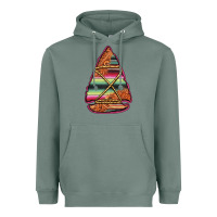 Sage serape tooled leather arrowhead Heavyweight Hoodie - Jasminsmagicworld
