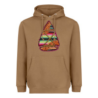 Toasted Coconut serape tooled leather arrowhead Heavyweight Hoodie - Jasminsmagicworld