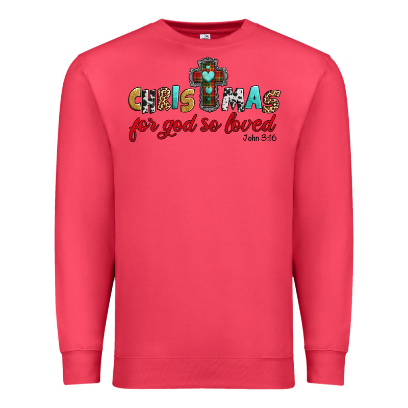 Christmas For God So Loved John 3 16 Premium Sweatshirt by Jasminsmagicworld | Teevron