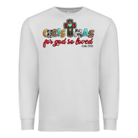Dove Grey christmas for god so loved john 3 16 Premium Sweatshirt - Jasminsmagicworld