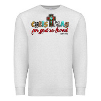 Oatmeal Heather christmas for god so loved john 3 16 Premium Sweatshirt - Jasminsmagicworld