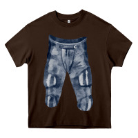 Chocolate Brown football padded pant fa element Heavy Core Tee - FaDigitalArtStudio