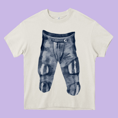 Football Padded Pant Fa Element Heavy Core Tee Designed By Fadigitalartstudio