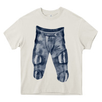 Cream football padded pant fa element Heavy Core Tee - FaDigitalArtStudio