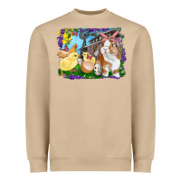 Mushroom easter farm chicks and bunny Heavyweight Sweatshirt - RanaPortraitStore