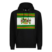 Black st patricks one lucky heifer Premium Hoodie - Artiststas