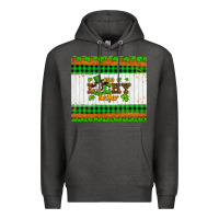 Charcoal Heather st patricks one lucky heifer Premium Hoodie - Artiststas