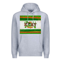 Heather Grey st patricks one lucky heifer Premium Hoodie - Artiststas
