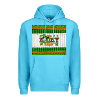 Ocean Blue st patricks one lucky heifer Premium Hoodie - Artiststas
