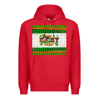 Red st patricks one lucky heifer Premium Hoodie - Artiststas