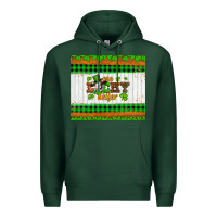 Sports Green st patricks one lucky heifer Premium Hoodie - Artiststas