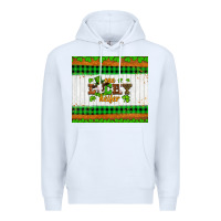 White st patricks one lucky heifer Premium Hoodie - Artiststas