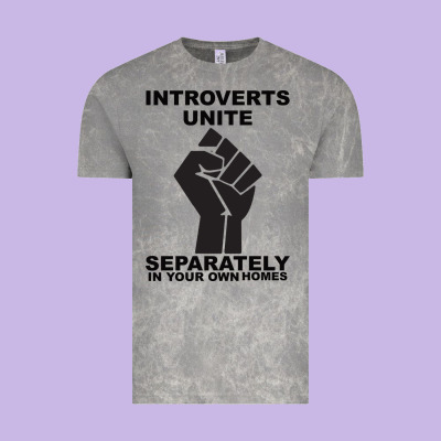 Introverts Unite Seperately In Your Own Homes Vintage Tee Designed By Bettercallsaul