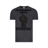 Vintage Black introverts unite seperately in your own homes Vintage Tee - Bettercallsaul