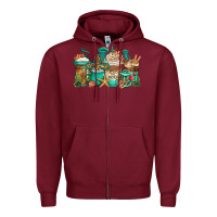 Burgundy jesus is my anchor coffee cups Zipper Hoodie - Jasminsmagicworld