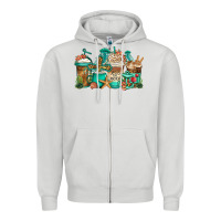 Dove Grey jesus is my anchor coffee cups Zipper Hoodie - Jasminsmagicworld