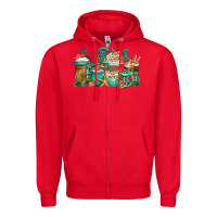 Red jesus is my anchor coffee cups Zipper Hoodie - Jasminsmagicworld