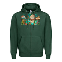 Sports Green jesus is my anchor coffee cups Zipper Hoodie - Jasminsmagicworld