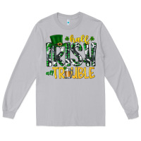 Moon Dust Half Irish All Trouble Long Sleeve Tee - CowhideDigitalArt