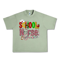 Oil Green School Nurse Urban Heavy Tee - LillyAllenDesigns