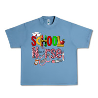 Pebble Blue School Nurse Urban Heavy Tee - LillyAllenDesigns