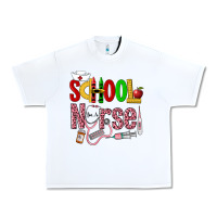 White School Nurse Urban Heavy Tee - LillyAllenDesigns