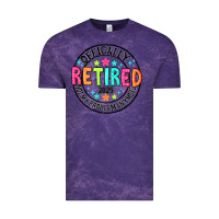 Cloud Purple Officially Retired 2025 not my problem anymore Vintage Tee - CowhideDigitalArt