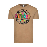 Vintage Coffee Officially Retired 2025 not my problem anymore Vintage Tee - CowhideDigitalArt